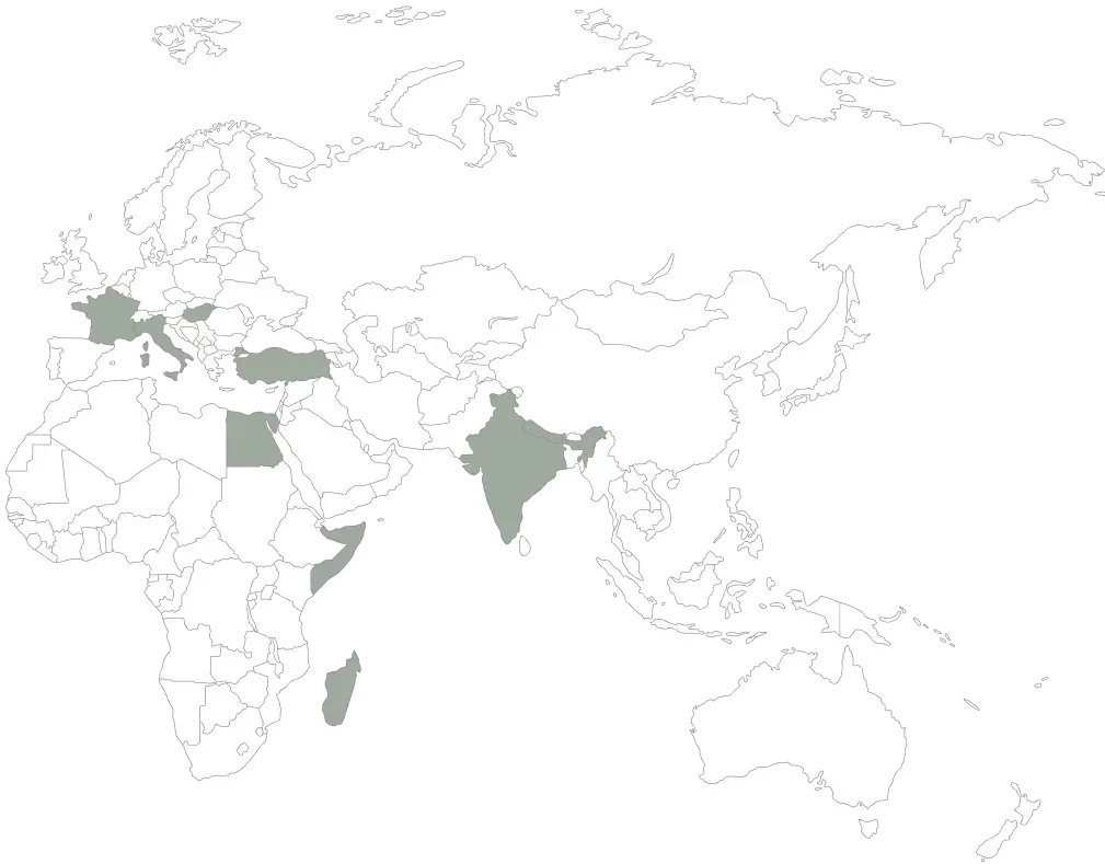 Manoli world map of parfum ingredients